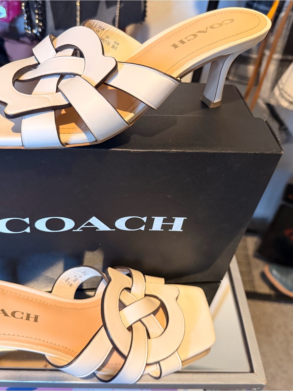 Coach Tillie Leather Sandal SIZE 8 - Picture 2 of 8